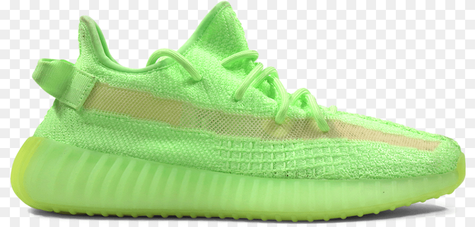 Yeezy 350 Glow Transparent, Clothing, Footwear, Shoe, Sneaker Free Png Download