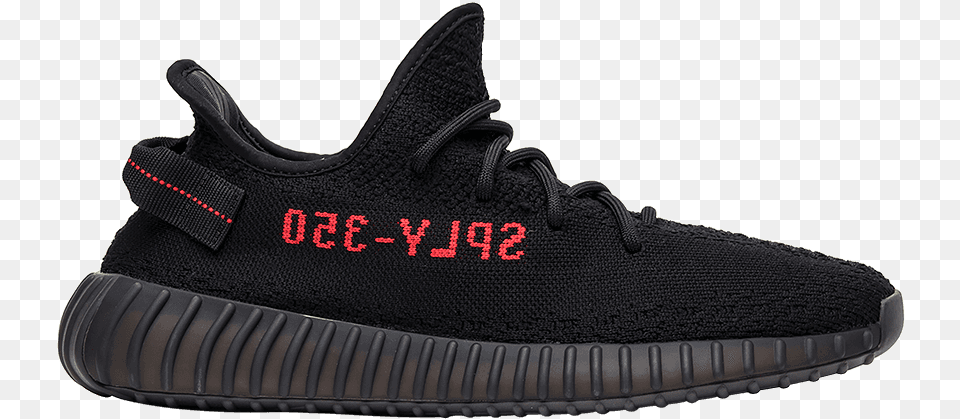 Yeezy Boost 350 Bred, Clothing, Footwear, Shoe, Sneaker Free Transparent Png