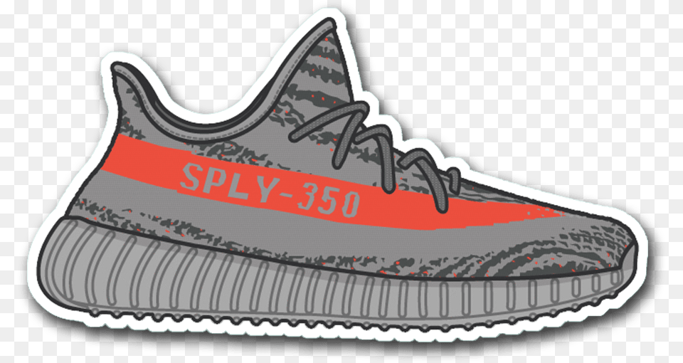 Yeezy Boost 350 V2 Beluga Yeezy 750 Sticker, Clothing, Footwear, Shoe, Sneaker Free Png