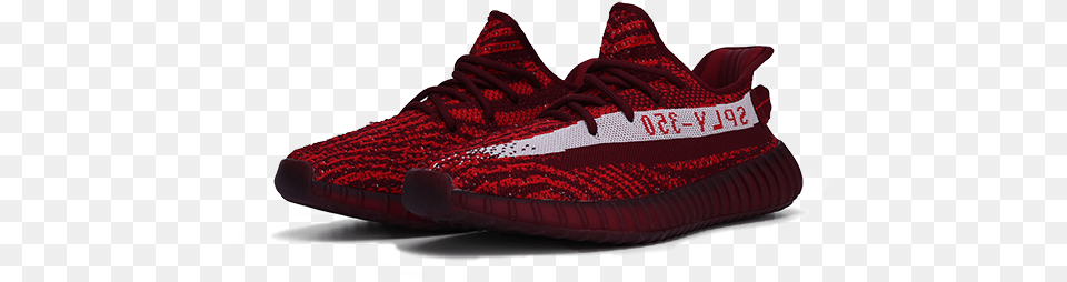 Yeezy Boost 350 V2 Red Zebra Adidas Yeezy, Clothing, Footwear, Shoe, Sneaker Free Png Download