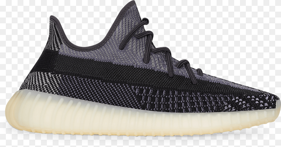 Yeezy Boost 350 V2 Sneakers Black Carbon Yeezy, Clothing, Footwear, Shoe, Sneaker Free Png