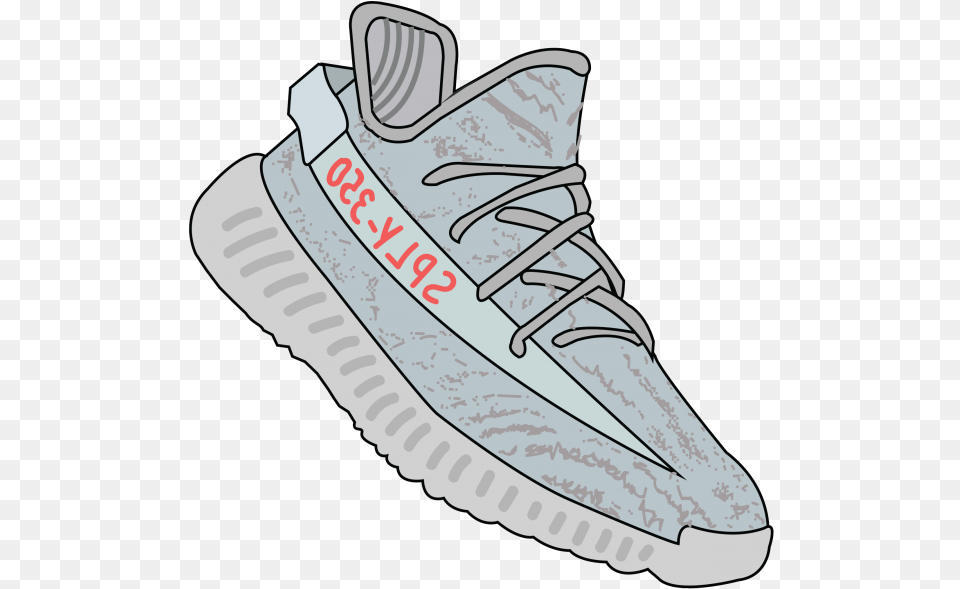 Yeezy Boost Blue Tint Official Images And Early Links Yeezy Clipart, Clothing, Footwear, Shoe, Sneaker Png Image