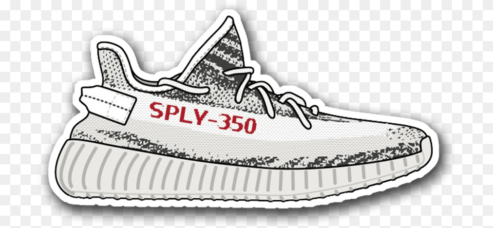 Yeezy Boost Zebra Yeezy Zebra Clipart, Clothing, Footwear, Shoe, Sneaker Free Png