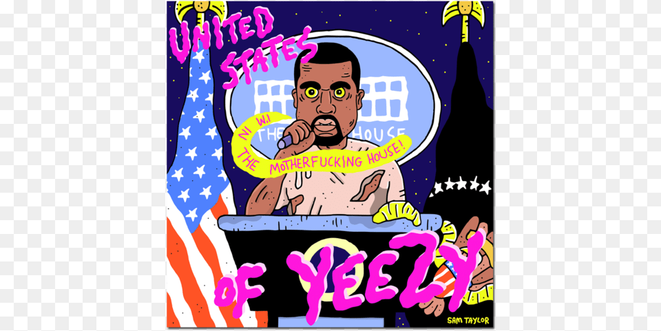 Yeezy President Print Poster, Face, Baby, Person, Head Png