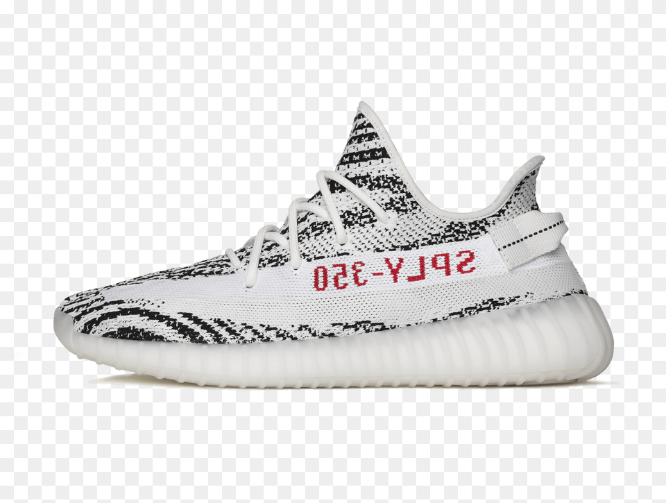 Yeezy Transparent Zeebra, Clothing, Footwear, Shoe, Sneaker Png Image