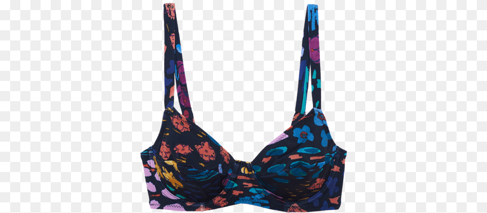 Yelena Bikini Top Midnight Floral Brassiere, Bra, Clothing, Lingerie, Underwear Free Png