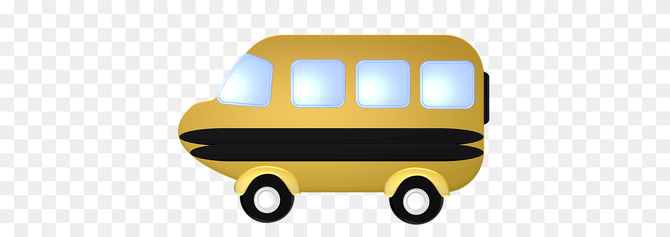 Yellow Bus, Transportation, Vehicle, Van Free Png Download