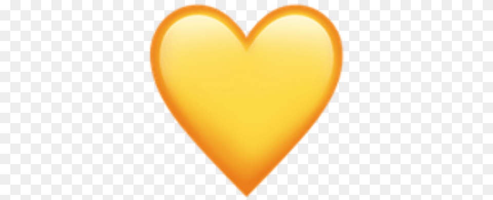 Yellow Aesthetic Tumblr Cute Sun Heart Hearts Emoji Yellow Heart Ios Emoji, Balloon Free Png