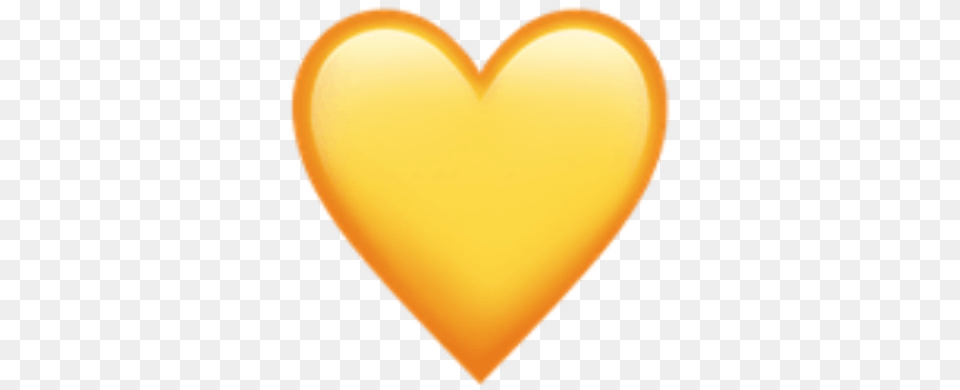 Yellow Aesthetic Tumblr Cute Sun Heart Yellow Heart Emoji Apple, Balloon Free Png