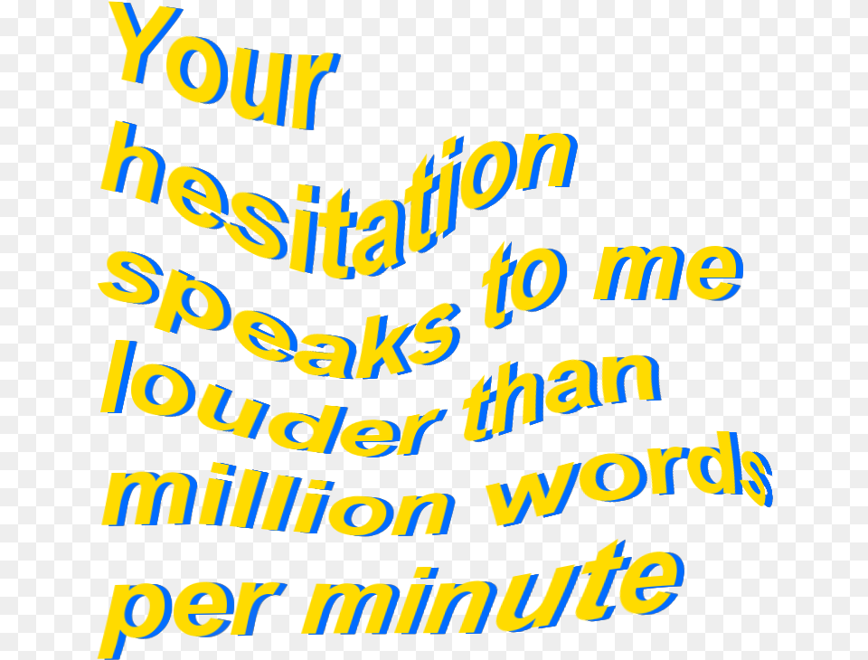 Yellow Aesthetic Words, Text Free Transparent Png