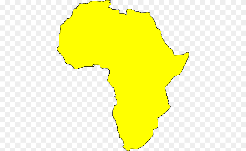 Yellow Africa Clip Art, Atlas, Chart, Diagram, Map Png Image