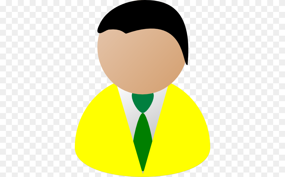 Yellow Agent Clip Art, Accessories, Tie, Formal Wear, Person Free Transparent Png