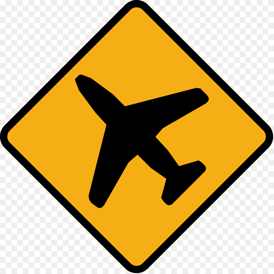 Yellow Airplane Cliparts 24 Buy Clip Art Climbing Lane Road Sign, Symbol, Road Sign Free Png