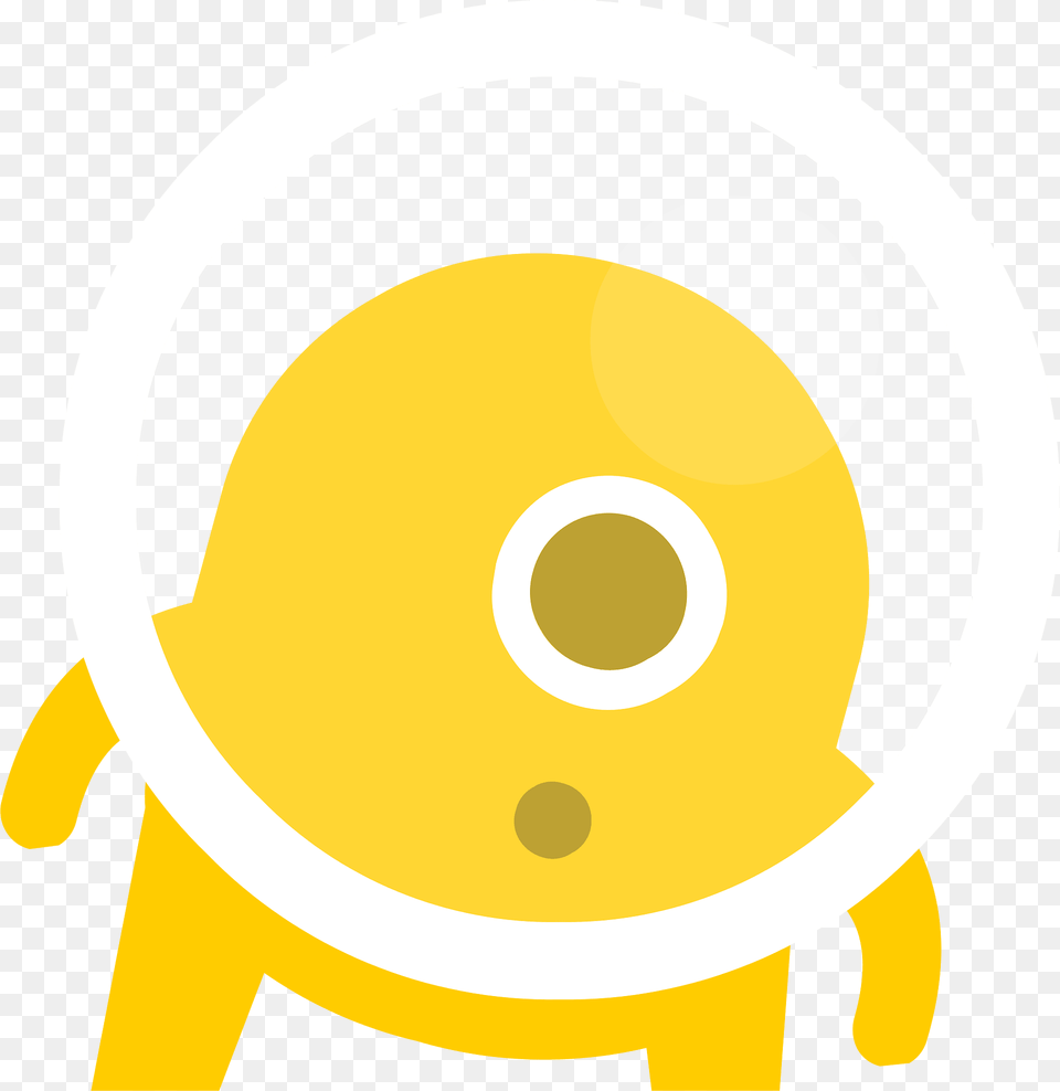 Yellow Alien Clipart, Helmet, Disk Png