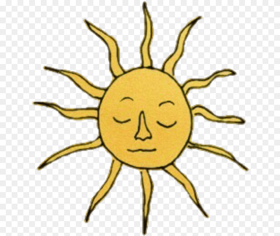 Yellow Amarillo Aesthetic Random Sun Sol Aesthetic Sun Drawing, Animal, Invertebrate, Spider, Face Png Image