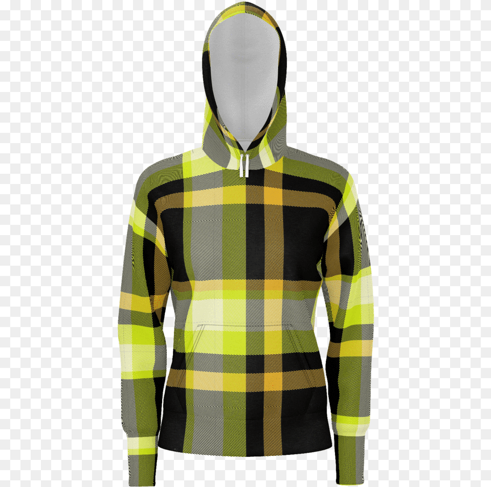 Yellow Amp Black Checkered Pattern Hoodie Hoodie, Sweatshirt, Sweater, Knitwear, Hood Png Image