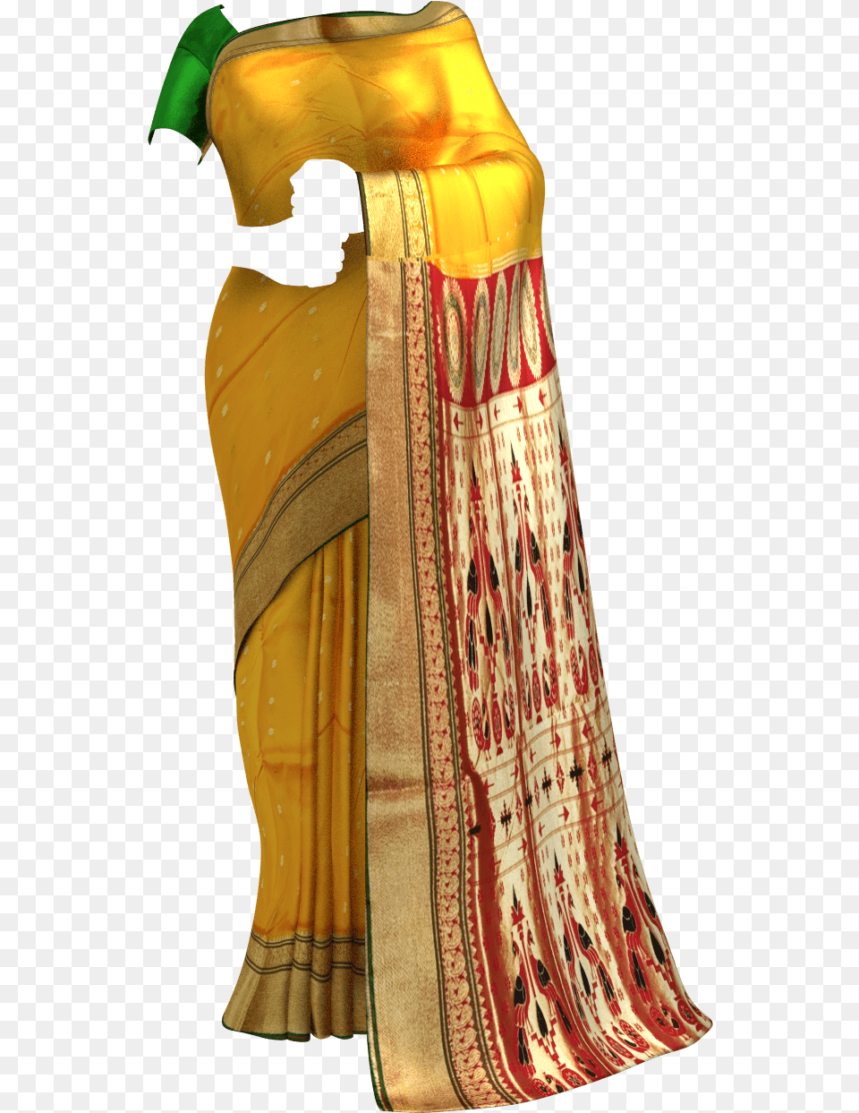 Yellow Amp Green Maharani Paithani Saree Paithani Sarees Palapitta Colour Saree, Adult, Female, Person, Silk Free Transparent Png