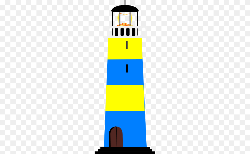 Yellow And Blue Lighthouse Clip Art For Web, Architecture, Building, Tower, Beacon Free Png Download