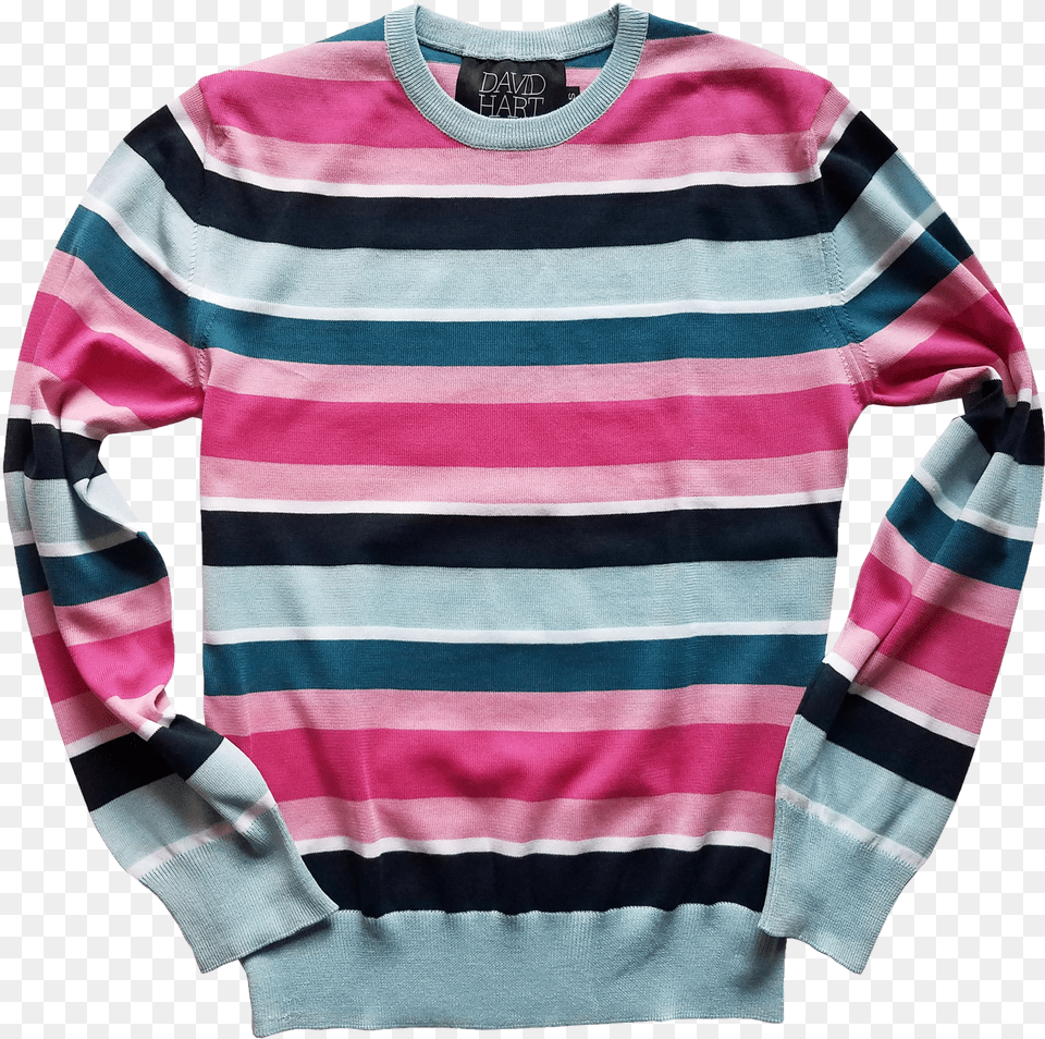 Yellow And Blue Striped Sweater Png