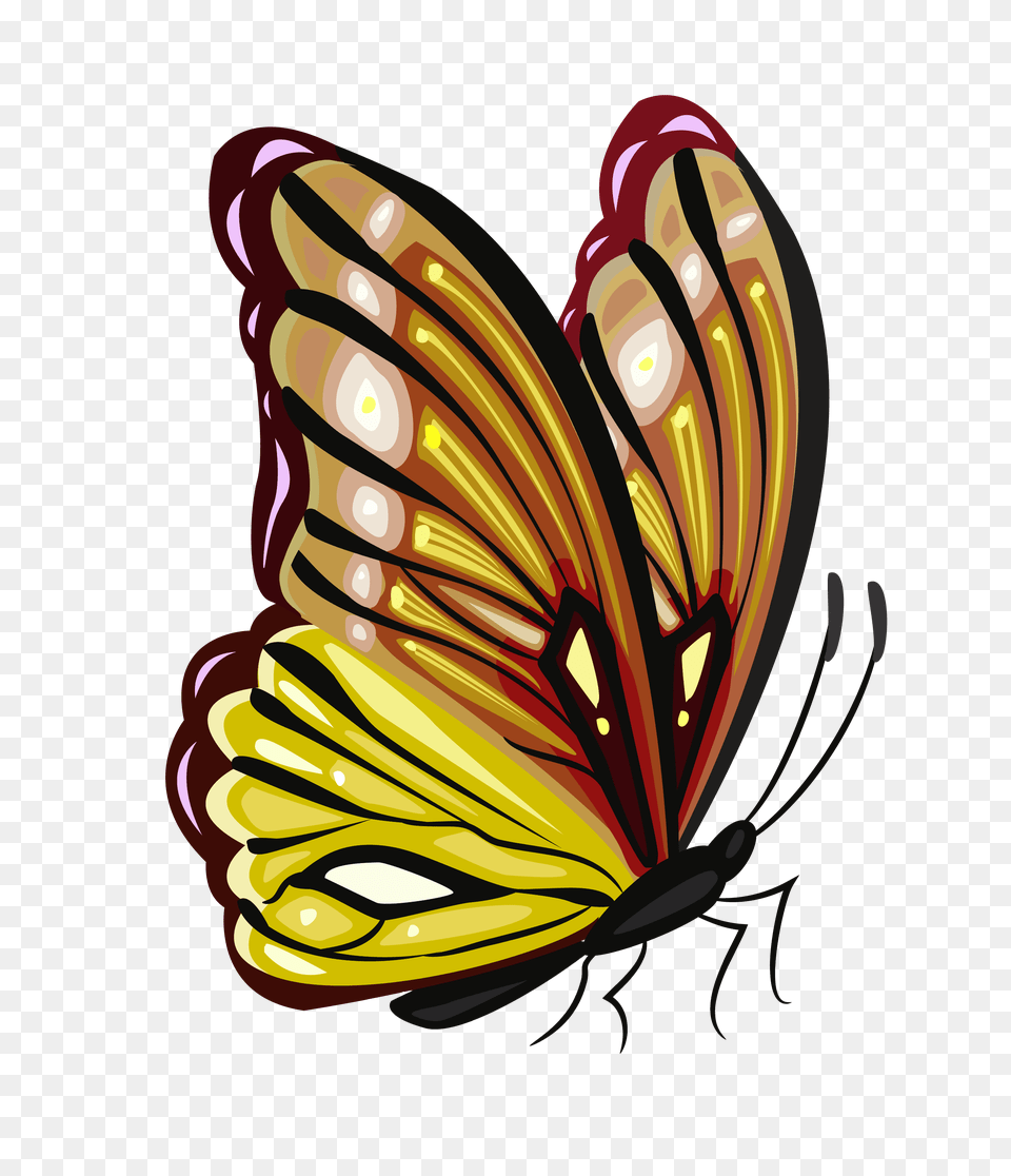 Yellow And Brown Butterfly Clipart Gallery, Art, Graphics, Dynamite, Weapon Free Transparent Png