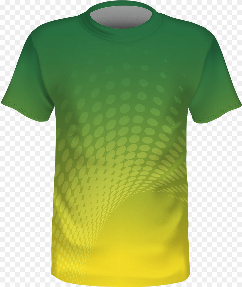 Yellow And Green Jersey, Clothing, Shirt, T-shirt Png Image