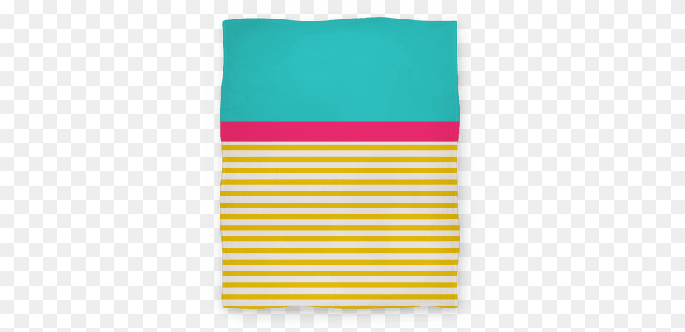 Yellow And Pink Color Block Stripe Blanket Art Paper, Home Decor, White Board Png
