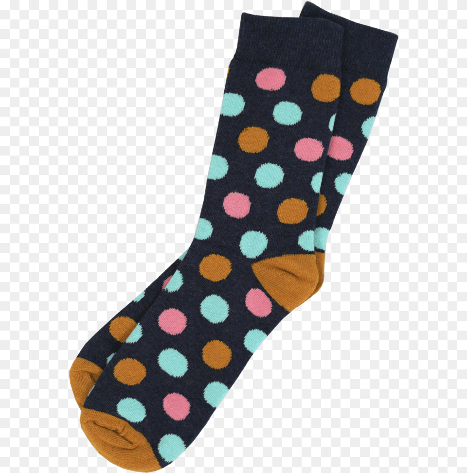 Yellow And Pink Polka Dot Socks Sock, Clothing, Hosiery, Pattern Png