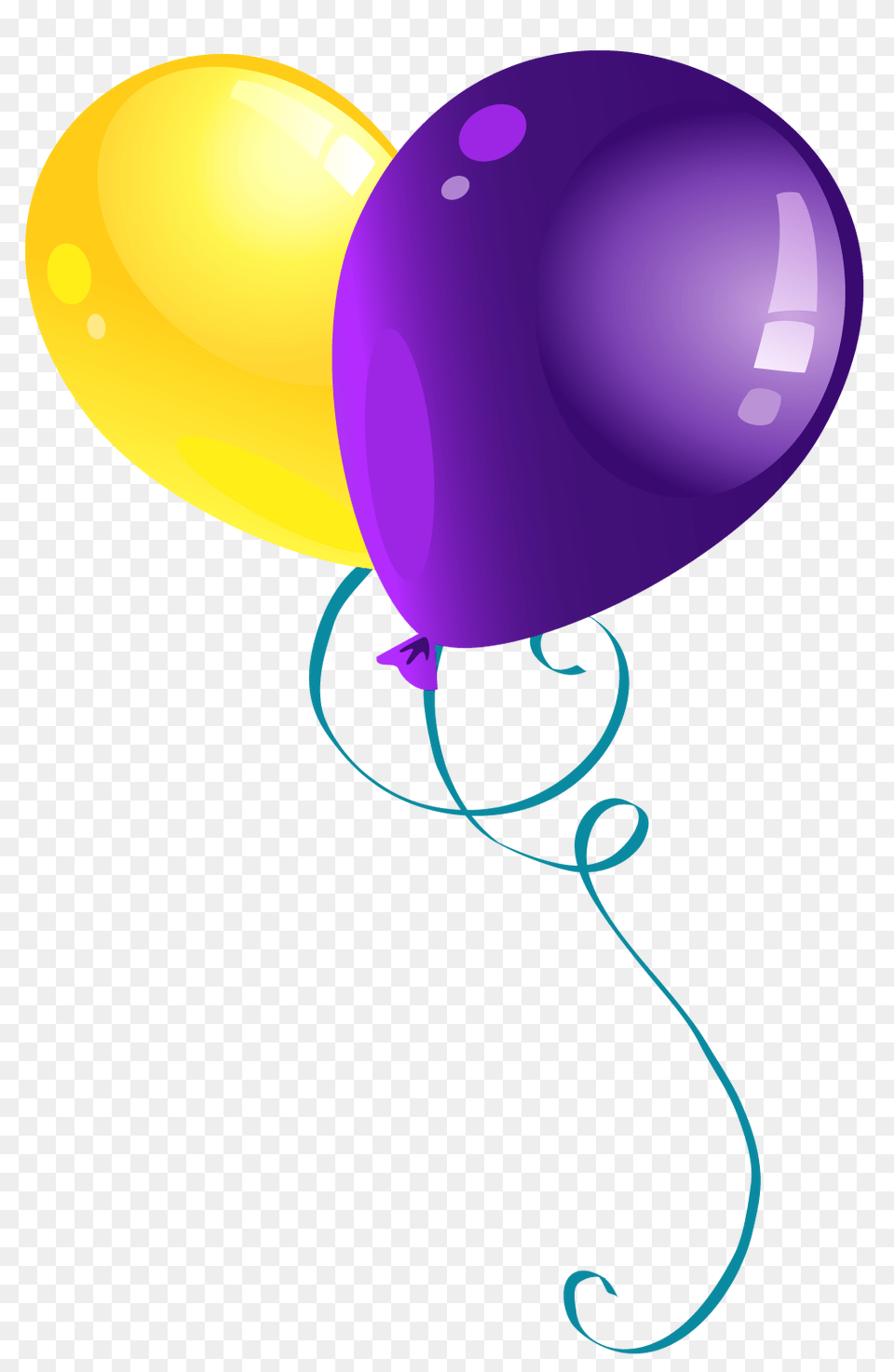 Yellow And Purple Balloons Clipart Gallery, Balloon Free Png Download