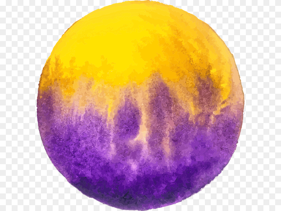 Yellow And Purple Circle, Sphere, Nature, Night, Outdoors Png