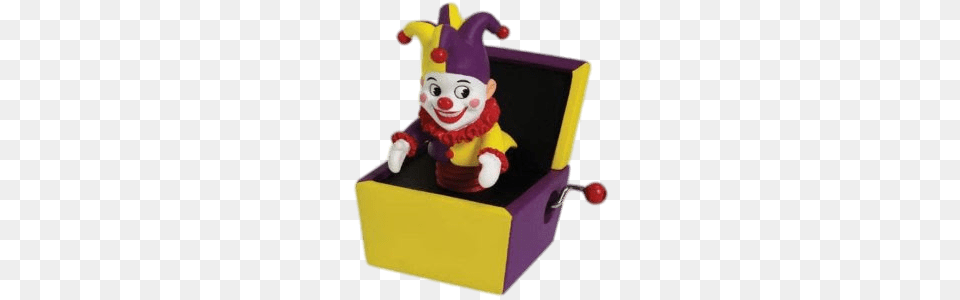 Yellow And Purple Jack In A Box, Performer, Person, Clown Free Transparent Png