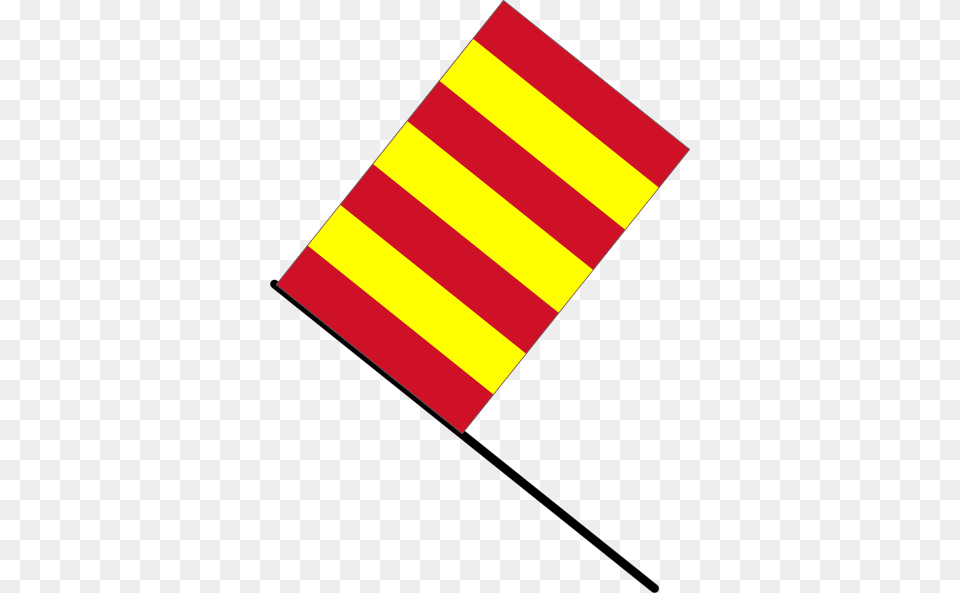 Yellow And Red Striped Flag Clip Art Png Image