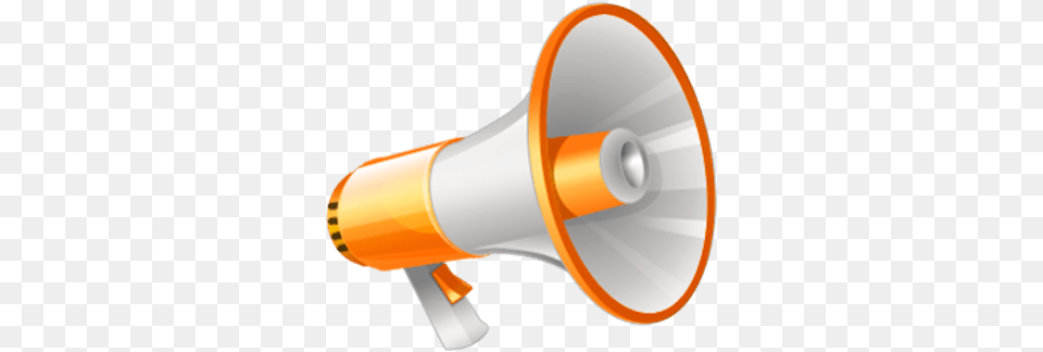 Yellow And White Megaphone Clipart Megaphone, Electronics, Speaker, Appliance, Blow Dryer Free Transparent Png