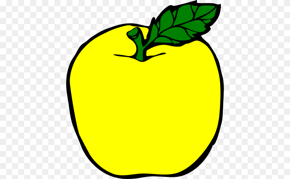 Yellow Apple Clip Art, Food, Fruit, Plant, Produce Free Png Download