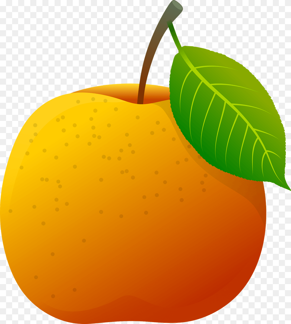 Yellow Apple Clipart, Food, Fruit, Plant, Produce Free Png Download