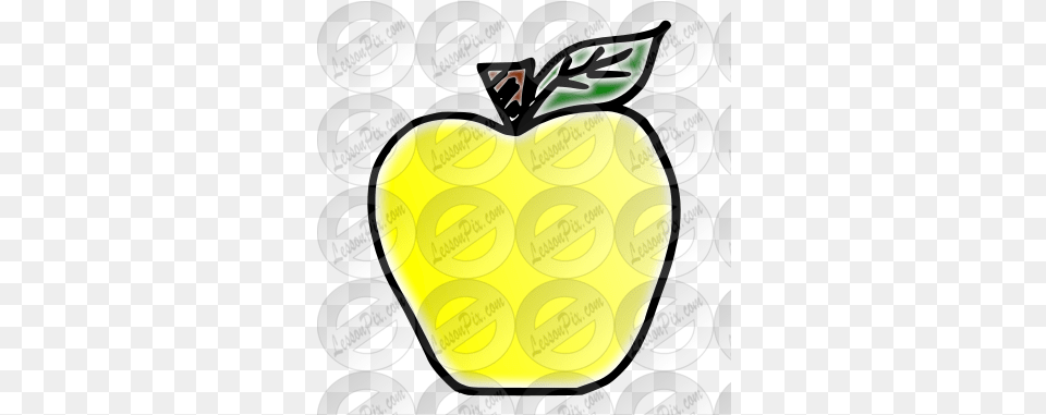 Yellow Apple Picture For Classroom Therapy Use Great Fresh, Food, Fruit, Plant, Produce Png