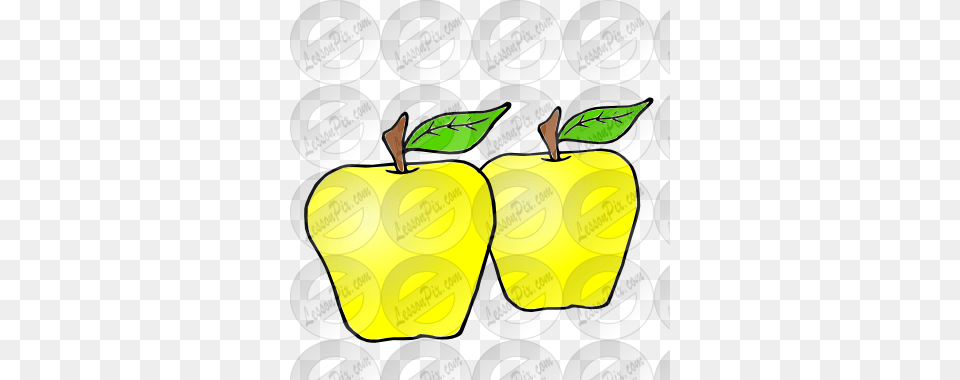 Yellow Apples Picture For Classroom Therapy Use, Apple, Food, Fruit, Plant Free Png Download