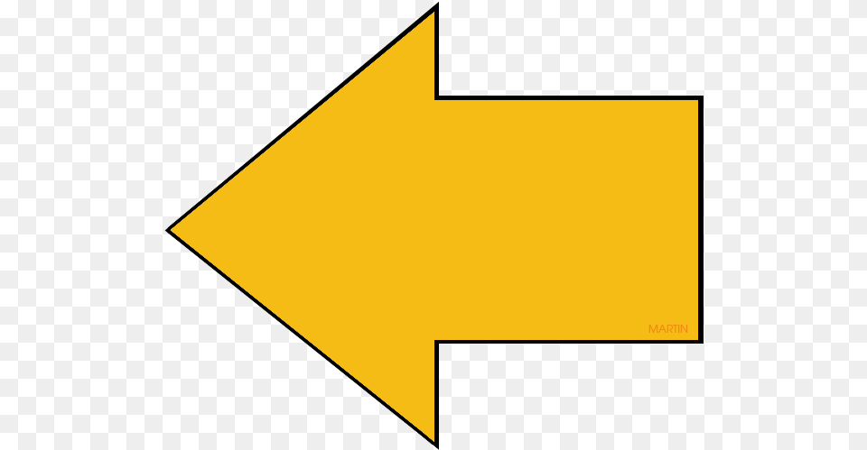 Yellow Arrow, Triangle, Blackboard Free Png