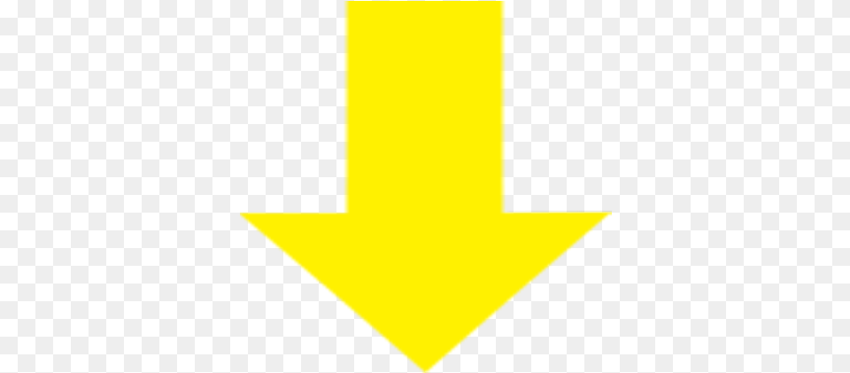 Yellow Arrow Pointing Down Vertical, Symbol Png Image