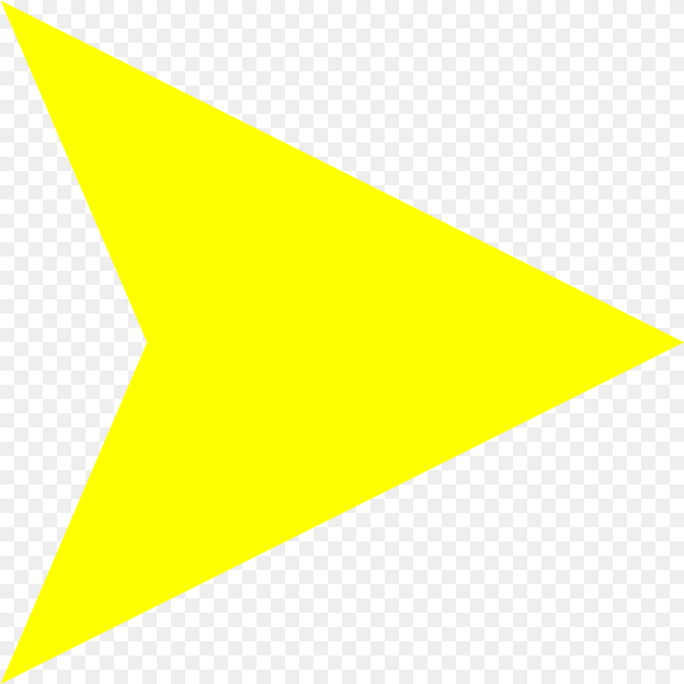 Yellow Arrow Right Yellow Right Arrow Icon, Triangle Free Png Download