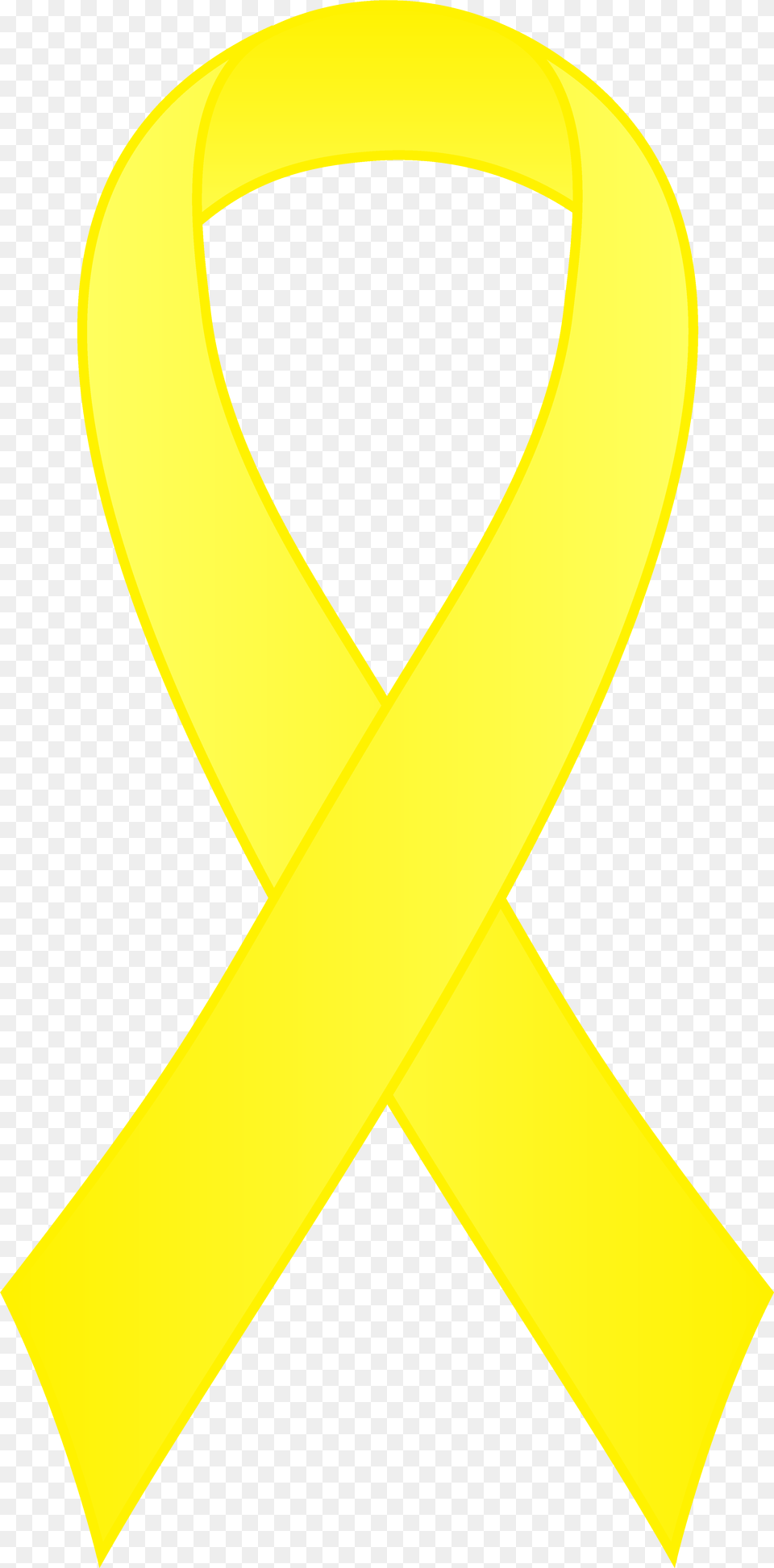 Yellow Awareness Ribbon Clipart Acute Lymphoblastic Graphic Design, Gold, Alphabet, Ampersand, Symbol Png