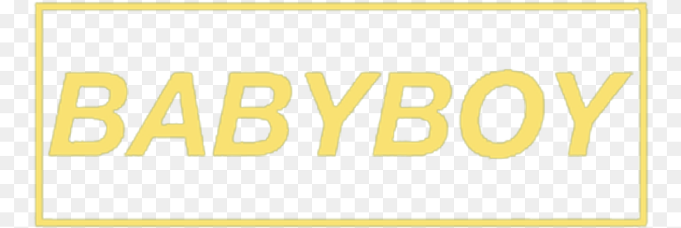 Yellow Babyboy Boy Aesthetic Tumblr Text Parallel, Logo Free Png Download