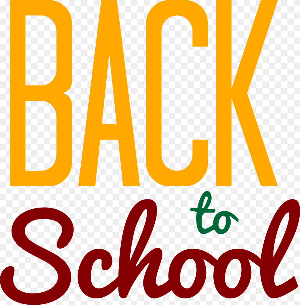 Yellow Back To School Clipart Back To School Wording, Text, Light Png Image