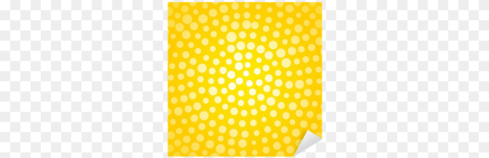 Yellow Background With Small Polka Dots Sticker Pixers Ceramika Bolesawiec Pawie Oczko, Pattern, Polka Dot, Blackboard Free Transparent Png