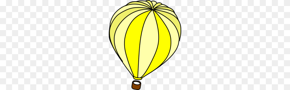 Yellow Balloon Clipart, Aircraft, Transportation, Vehicle, Hot Air Balloon Free Png