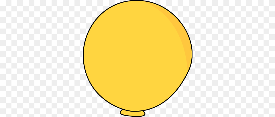 Yellow Balloon Clipart, Sphere, Astronomy, Moon, Nature Png Image