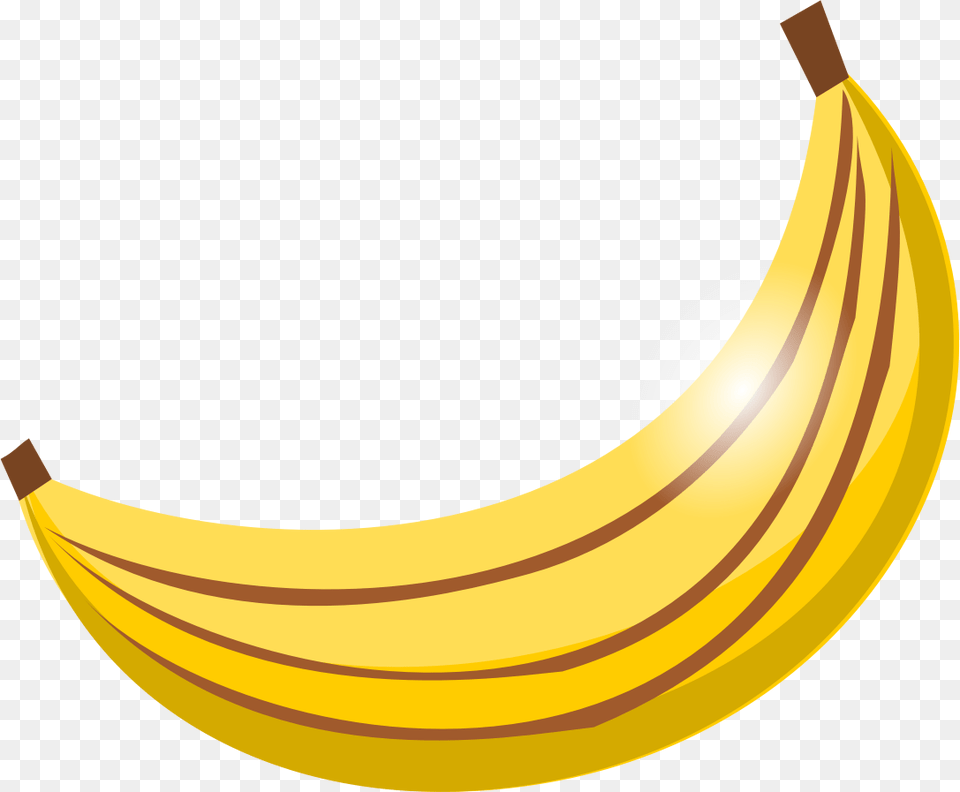 Yellow Banana Clip Art Loadtve, Produce, Food, Fruit, Plant Free Png