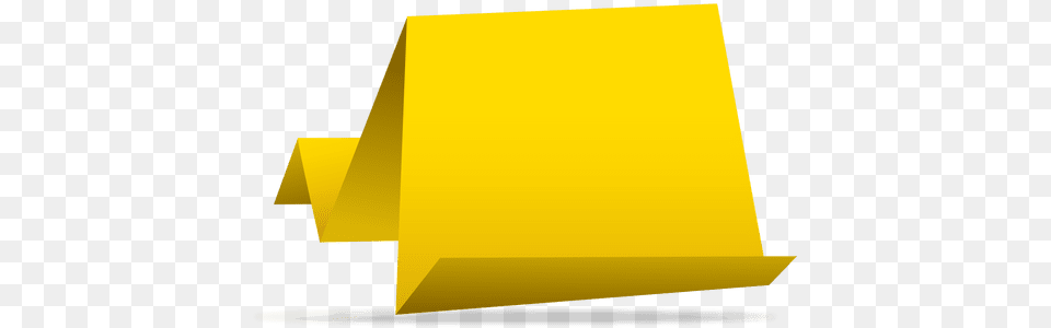 Yellow Banner Background Yellow Origami, Fence Free Transparent Png