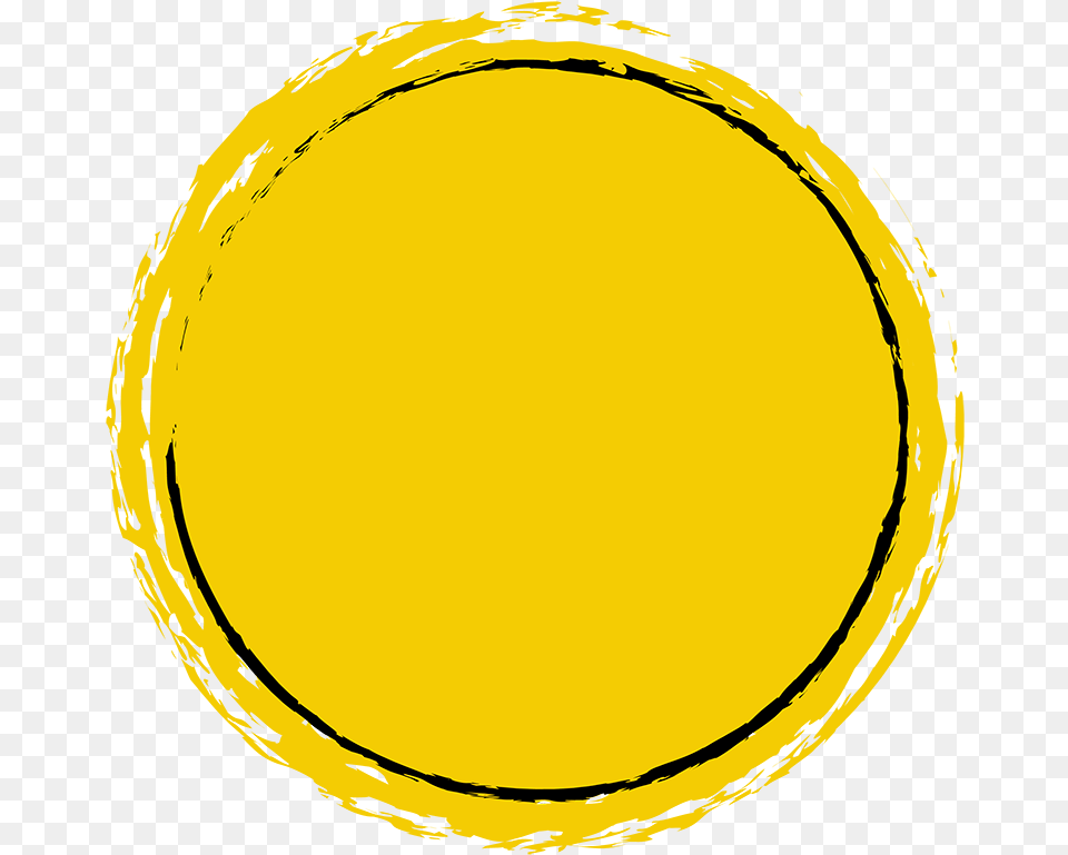 Yellow Banner Circle, Oval, Sphere Png Image