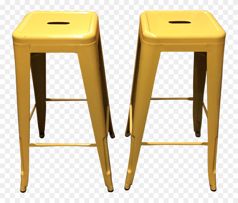 Yellow Bar Stool New Yellow Painted Metal Bar Stools Bar Stool, Bar Stool, Furniture Free Transparent Png