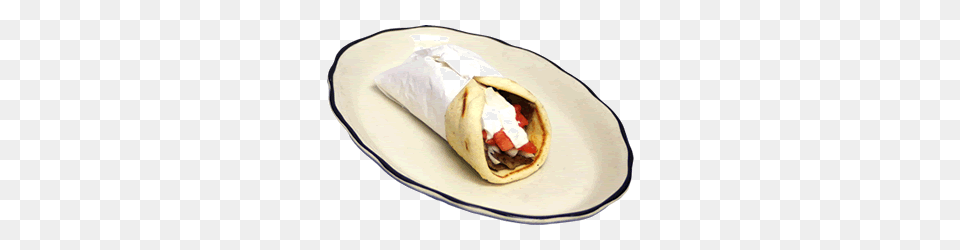 Yellow Basket Restaurant, Food, Bread, Burrito, Plate Png Image